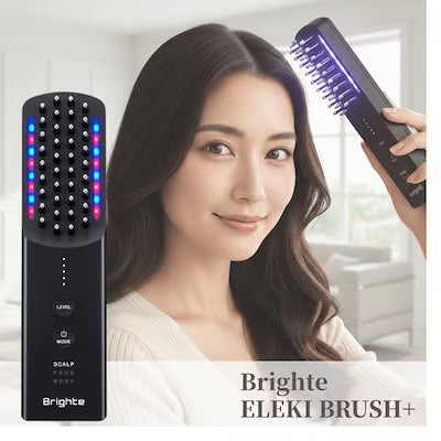 日本 Brighte ELEKI BRUSH+ BRT-FSB180 亮潔電動梳子加強版 平行進口