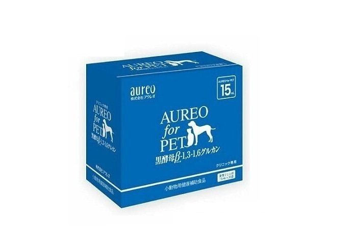 日本AUREO FOR PET - 平行進口 Aureo FOR PET - 黑酵母β-1,3-1,6 Glucan 15ml x 30小包 2027年9月10日到期 平行進口