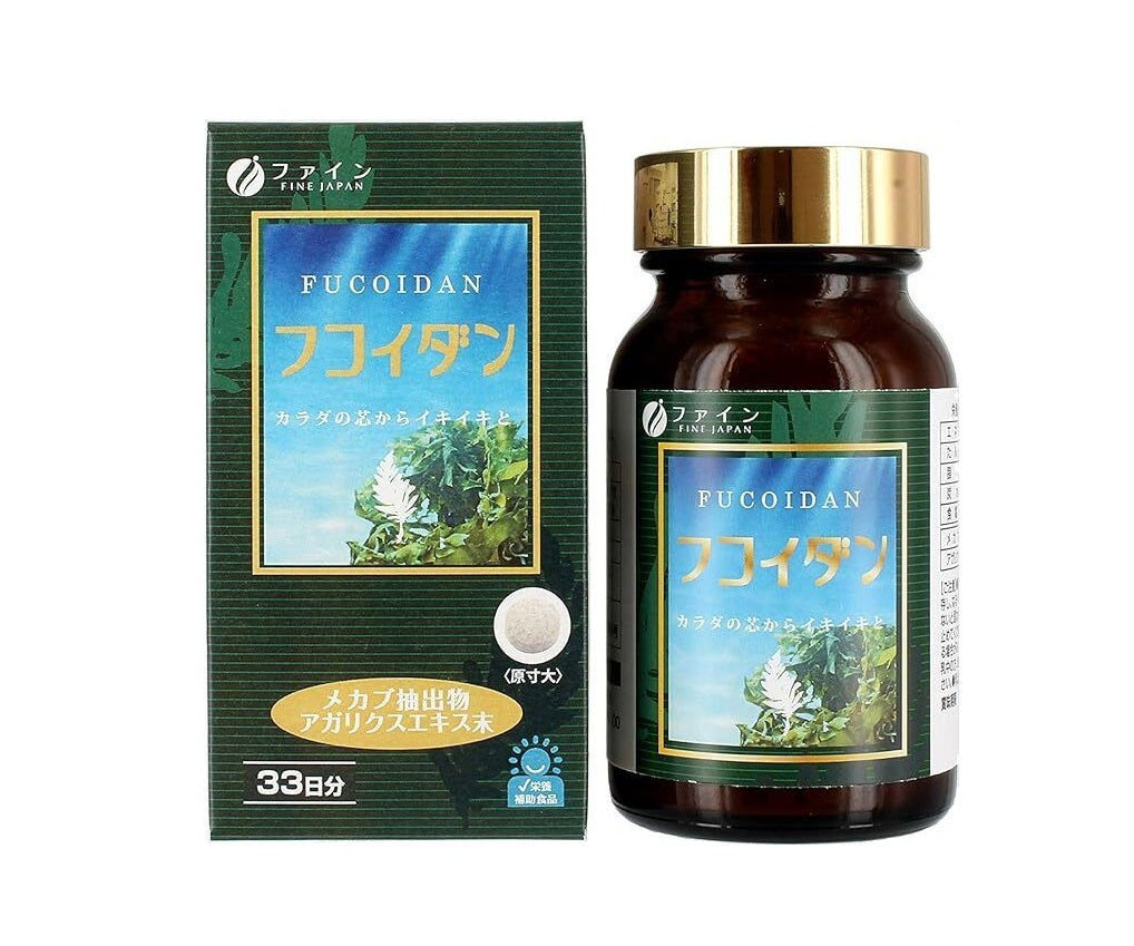 優之源 - Fine Japan Fucoidan 優之源日本褐藻素姬松茸 198粒 日本零售版 此日期前最佳: 2028年2月1日 平行進口