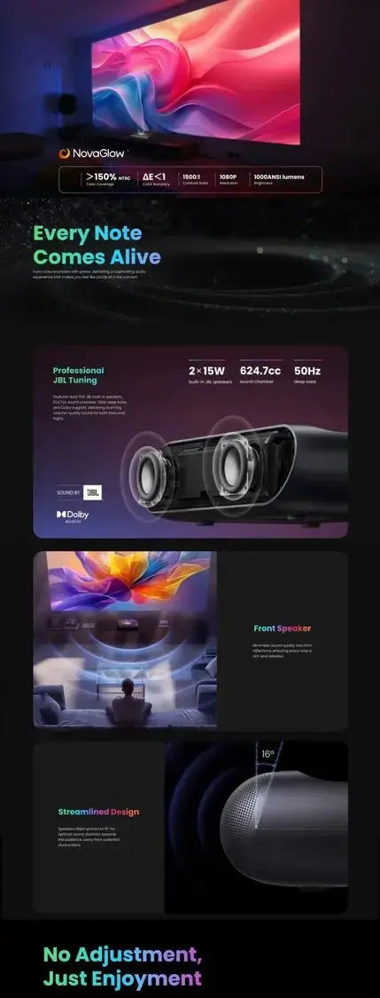 Yaber K300s 便攜投影機 Projector 短距離投射 三束RGB鐳射 自動對焦 香港行貨