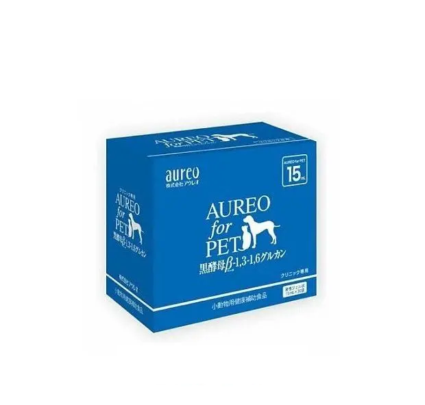 日本AUREO FOR PET - 平行進口 Aureo FOR PET - 黑酵母β-1,3-1,6 Glucan 15ml x 每盒30小包 2027年9月10日到期 平行進口
