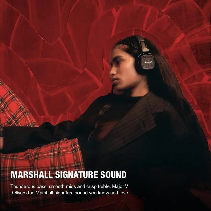 平行進口 MARSHALL MAJOR V MAJOR 5 頭戴式藍牙耳機 約100小時藍牙播放 平行進口 Parallel Import