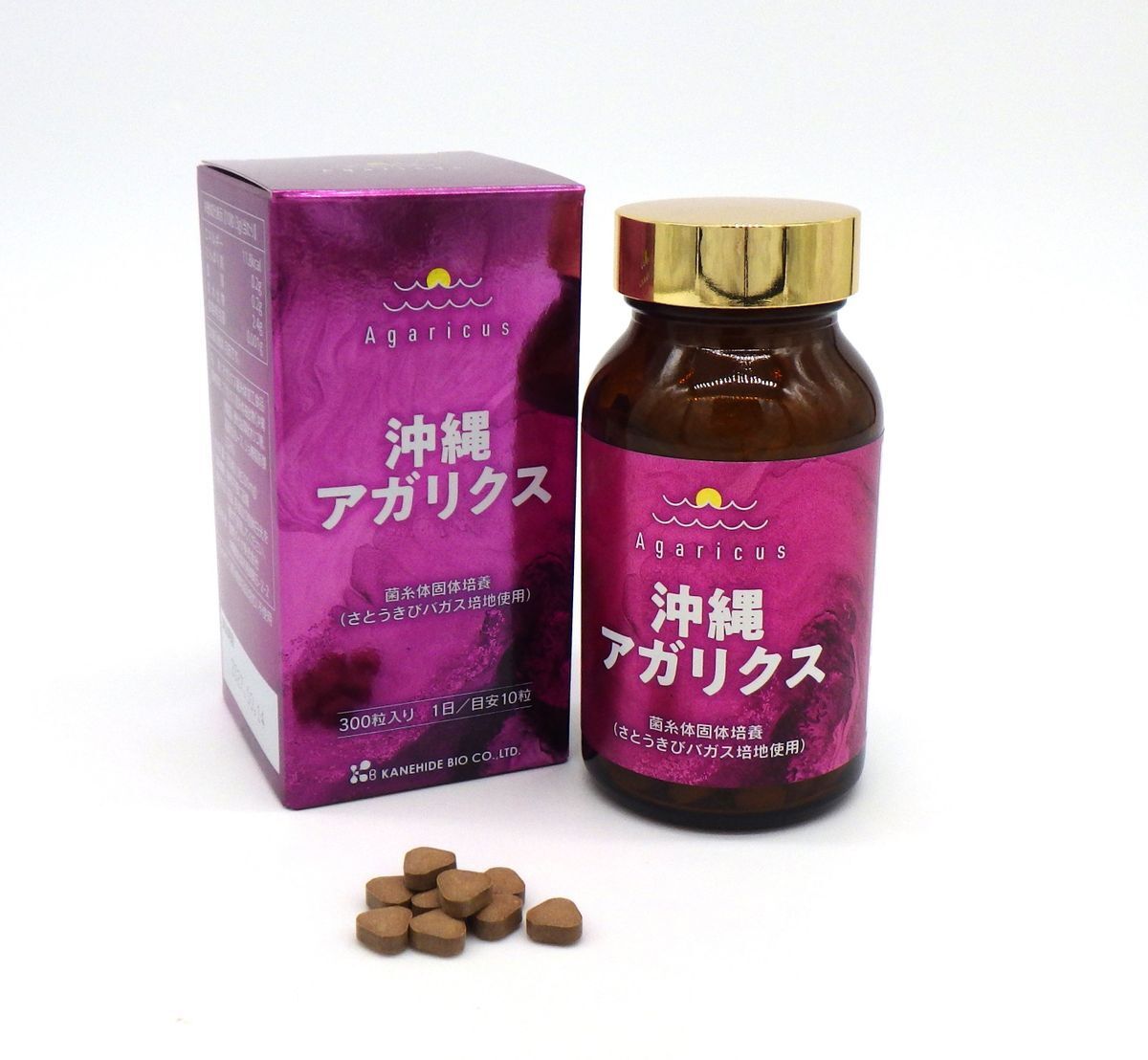 金秀生物株式會社 - 日本沖繩姬松茸高效濃縮丸 300粒 在此日期前最佳: 2028年10月6日 平行進口